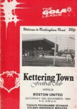 Kettering Town v Boston United 10-Nov-1984