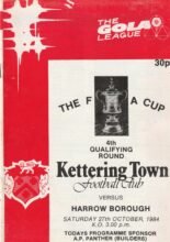Kettering Town v Harrow Borough 27-Oct-1984