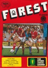 Nottingham Forest v Australia  18-Nov-1984