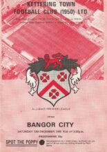 Kettering Town v Bangor City 13-Dec-1980