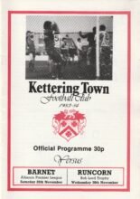 Kettering Town v Runcorn 30-Nov-1983
