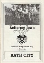 Kettering Town v Bath City 11-Sep-1982