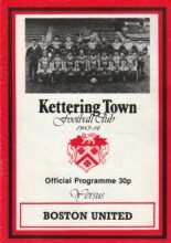 Kettering Town v Boston United 31-Aug-1983