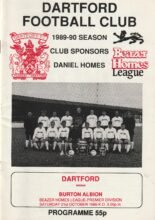 Dartford v Burton Albion 21-Oct-1989