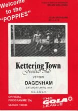 Kettering Town v Dagenham 19-Apr-1986
