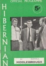 Hibernian v Middlesbrough 31-Jul-1971