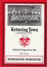Kettering Town v Nuneaton Borough 07-Sep-1983