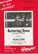 Kettering Town v Runcorn 24-Apr-1986