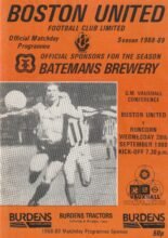 Boston United v Runcorn 28-Sep-1988