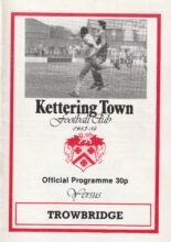 Kettering Town v Trowbridge Town 25-Feb-1984