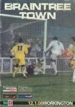 Braintree Town v Workington 12-Jan-2008