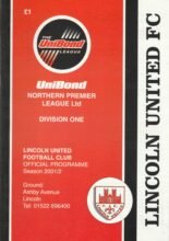 Lincoln United v Workington 13-Oct-2001