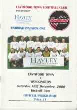 Eastwood Town v Workington  16-Dec-2000