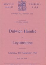 Dulwich Hamlet v Leytonstone 25-Sep-1965