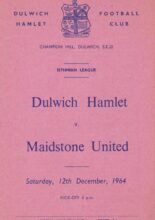 Dulwich Hamlet v Maidstone United 12-Dec-1964