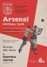 Arsenal v Sheffield United 28-Mar-1964