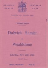 Dulwich Hamlet v Wealdstone 30-Apr-1966