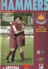West Ham United v Arsenal 03-Oct-1999
