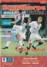 Scunthorpe United v Carlisle United 15-Aug-1998