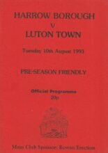 Harrow Borough v Luton Town 10-Aug-1993