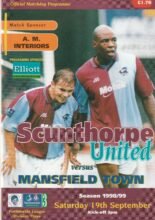 Scunthorpe United v Mansfield Town 19-Sep-1998