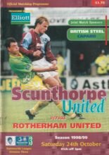 Scunthorpe United v Rotherham United 24-Oct-1998