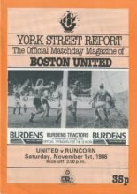 Boston United v Runcorn  01-Nov-1986