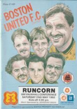 Boston United v Runcorn  02-May-1992