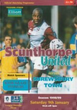 Scunthorpe United v Shrewsbury Town 09-Jan-1999