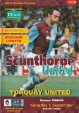 Scunthorpe United v Torquay United 05-Sep-1998