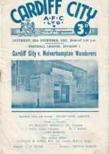 Cardiff City v Wolverhampton Wanderers 20-Dec-1952