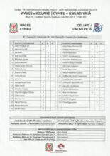 Wales u19 v Iceland u19  04-Sep-2017