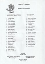 Macclesfield Town v Stoke City 20-Jul-2007