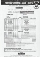 Tamworth v Woking 24-Sep-2005