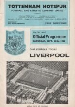 Tottenham Hotspur v Liverpool 18-Sep-1965