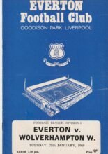 Everton v Wolverhampton Wanderers 28-Jan-1969