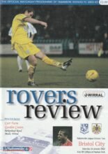 Tranmere Rovers v Bristol City 18-Jan-2003