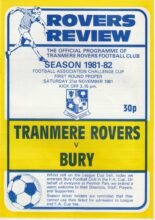 Tranmere Rovers v Bury 21-Nov-1981