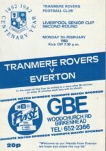 Tranmere Rovers v Everton 07-Feb-1983