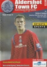 Aldershot Town v Oxford United 22-Dec-2007