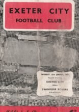 Exeter City v Tranmere Rovers 28-Jan-1967