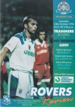 Tranmere Rovers v West Bromwich Albion 15-Oct-1994