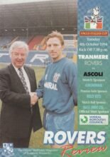 Tranmere Rovers v Ascoli 04-Oct-1994