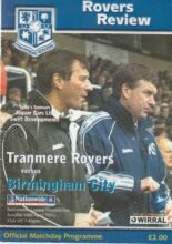 Tranmere Rovers v Birmingham City 10-Apr-2001