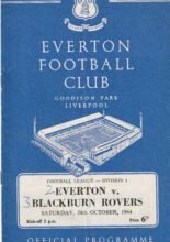 Everton v Blackburn Rovers 24-Oct-1964