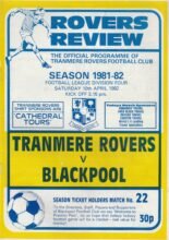 Tranmere Rovers v Blackpool 10-Apr-1982