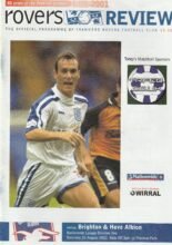 Tranmere Rovers v Brighton & Hove Albion 25-Aug-2001