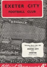 Exeter City v Chester 18-Mar-1961