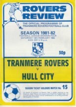 Tranmere Rovers v Hull City 13-Feb-1982