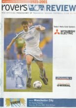 Tranmere Rovers v Manchester City 28-Jul-2001